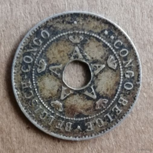 Бельгийское Конго 10 сантимов 1922 г., КМ# 18