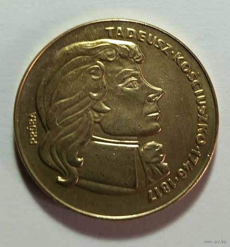 Копия золотой польской монеты 1976г. 500 злотых Т. Костюшко (Китай)