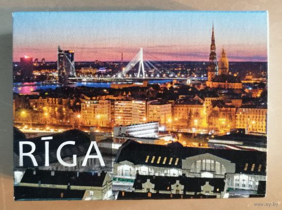 Латвия, города на спичечных коробках, Рига, 7 х 5 х 2 см, спички