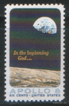 США. М. 961. 1969. "Аполлон 8". ЧиСт.