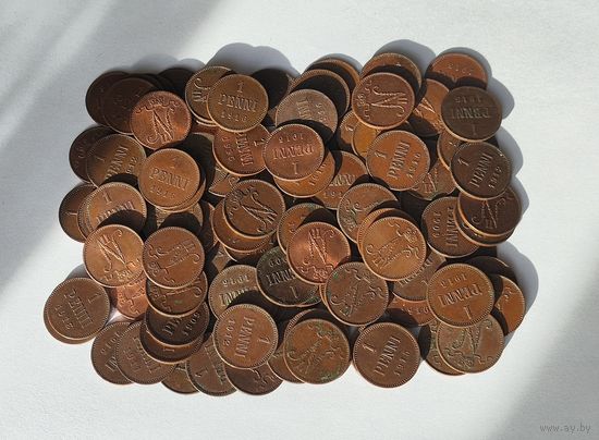 Аукцион с рубля Оптовый лот достойных 1 Пенни в количестве 101 штуки В коллекцию Смотрите также другие мои лоты (16)