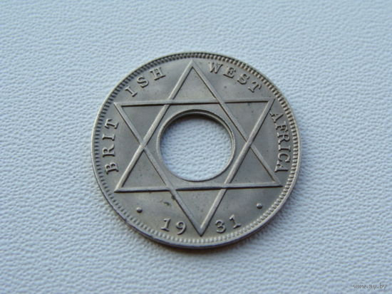 Британская Западная Африка.  1/10 пенни 1931 год  KM#7  "Король Георг V"