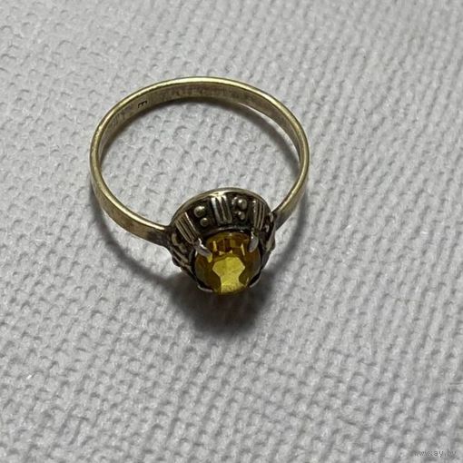 Колечко серебро 875 звезда