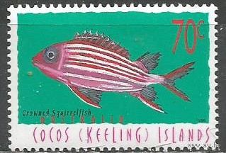 Кокосовые острова. Рыба Белка. 1998г. Mi#307.