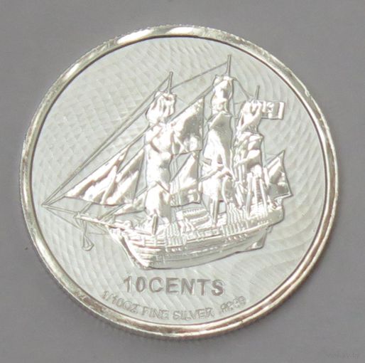 Острова кука 2021 серебро (1/10 oz)