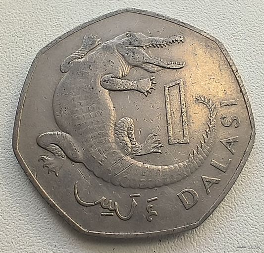 Гамбия 1 даласи  1987  3-3-6