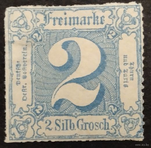 Старые немецкие земли. 1865г. Турн и Таксис. Mi 39