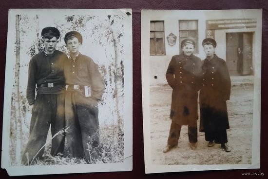 Два фото учащихся ФЗУ. 9х12 см. Цена за 2.
