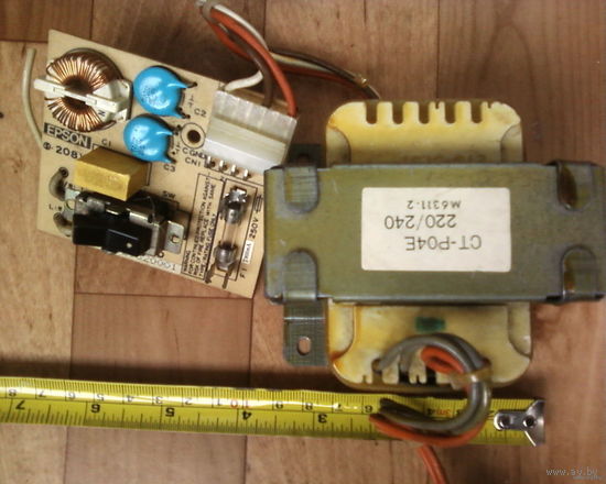 Трансформатор+плата+выключатель...