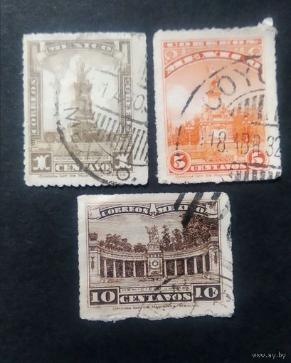 Мексика\472фе\ Mexico 1923-1924. Памятник Куатеамоку. архитектура