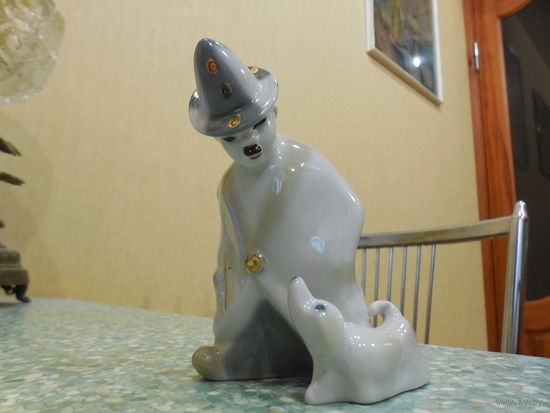 Статуэтка клоун Карандаш и собака Клякса ЗКХ Полонне .