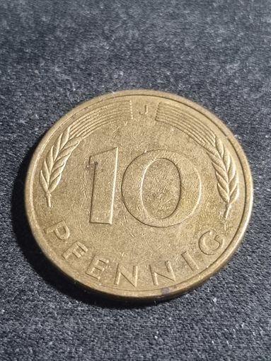Германия 10 пфеннигов 1985 J