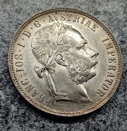 Флорин Австро-Венгрия 1888 год UNC,