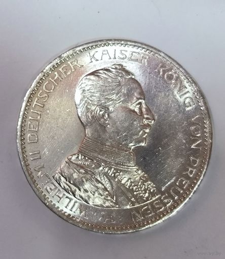 3 марки 1914 мундир Пруссия. Штемпельный блеск