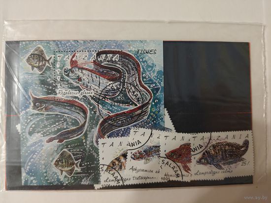 РАСПРОДАЖА КОЛЛЕКЦИИ. Танзания. марки "рыбы"