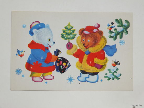 Александров   с новым годом 1974  9х14  см