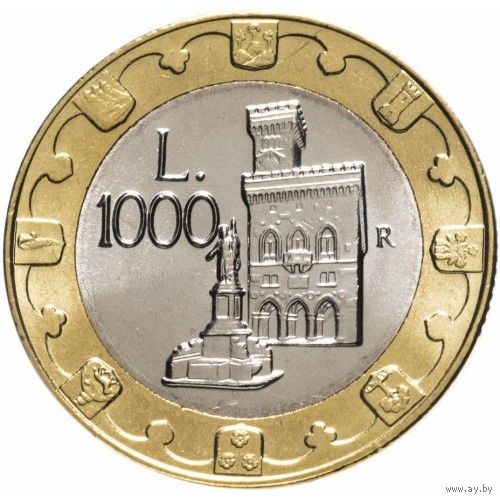 Сан-Марино 1000 лир, 1997 UNC