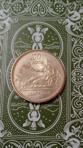 Испания 100 песет 2001 песете 132 года