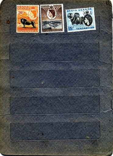 КЕНИЯ, УГАНДА, ТАНГАНЬИКА (Англ. )   3м чистые по 1,50 р. шт