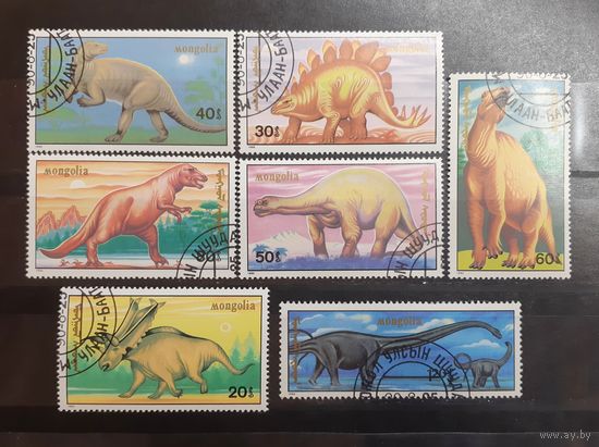 Монголия. 1990 год. Фауна. Динозавры (142)