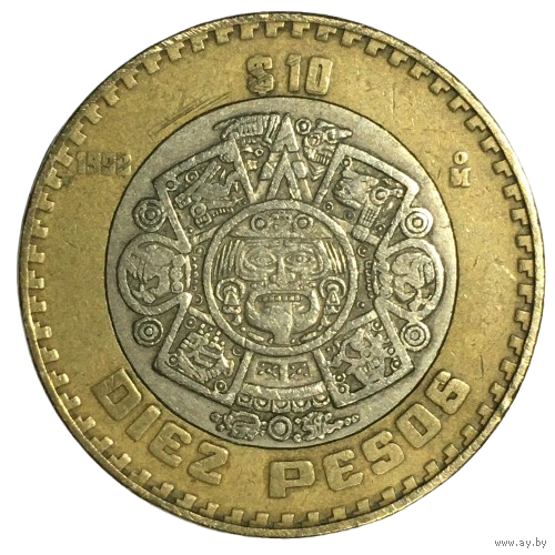 Мексика 10 песо, 1998