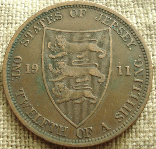 1/12 шиллинга 1911 Джерси