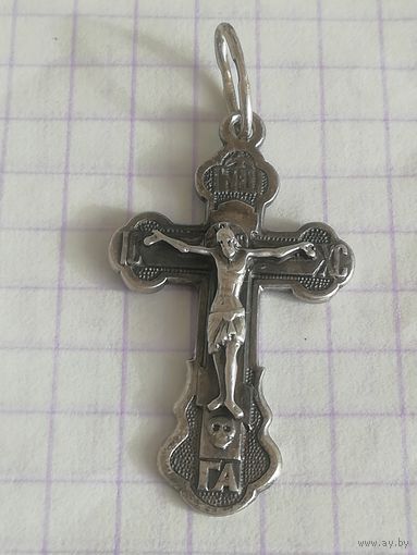 Крестик серебро 925 пробы. Старт с цены лома.