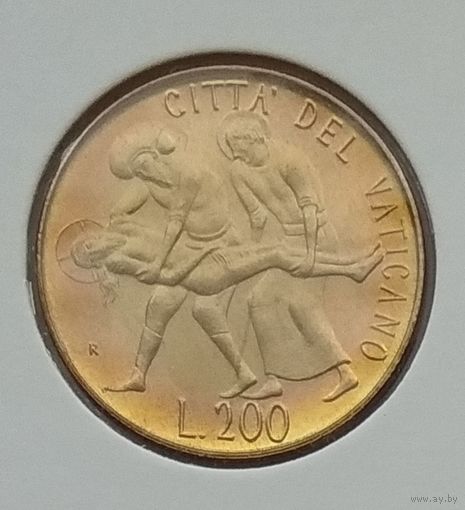 Ватикан 200 лир 1981 г. В холдере