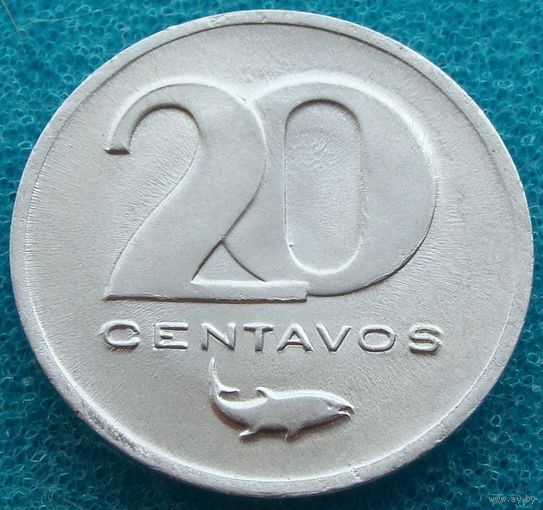 Кабо-Верде. 20 сентаво 1977 годa   KM#15