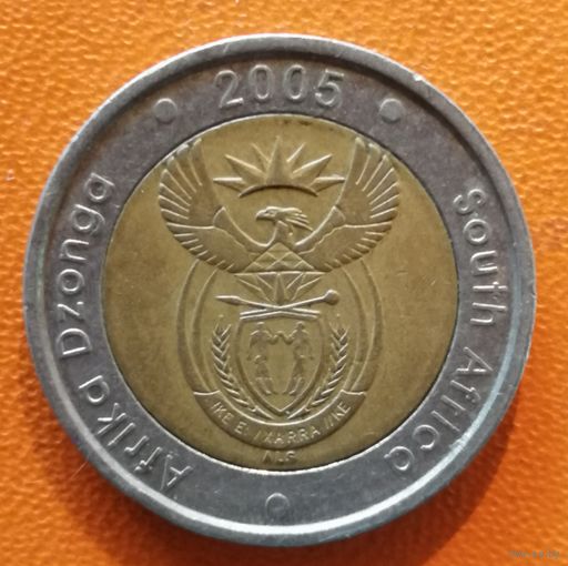 ЮАР 5 ранд 2019 г., 25 лет конституционной демократии в Южной Африке - Демократические выборы,  UC# 106