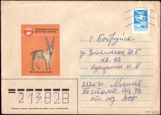 1985 год Винторогий козлина