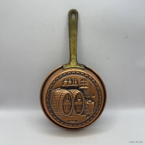 Сковорода декоративная медная. Италия. Арт 3554