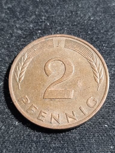 Германия 2 пфеннига 1982 F