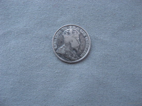 Канада 5 центов 1906 год  Эдуард VII от 1 рубля без минимальной цены