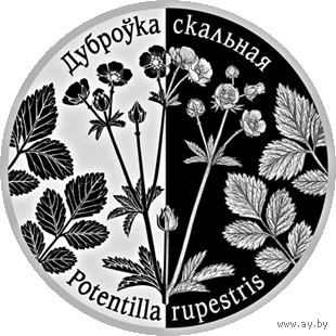 Лапчатка скальная. Возрожденные растения, 1 рубль 2017