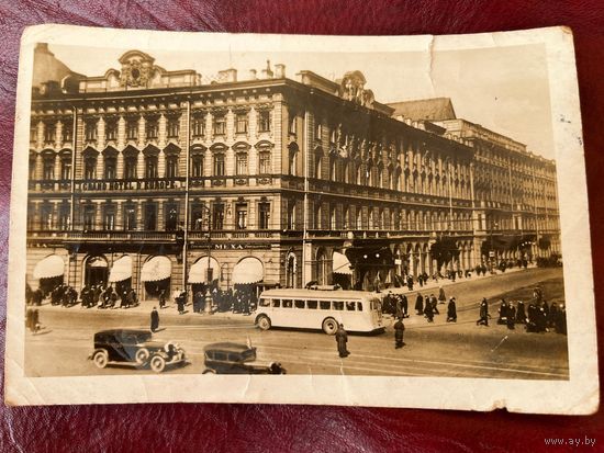 Почтовая карточка. Ленинград Европейская гостиница
