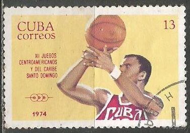 Куба. Карибские игры. Волейбол. 1974г. Mi#1945.