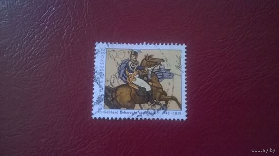 Марка 250-летие Маршала Гебхарда Леберехта фон Блюхера 1992 год ФРГ