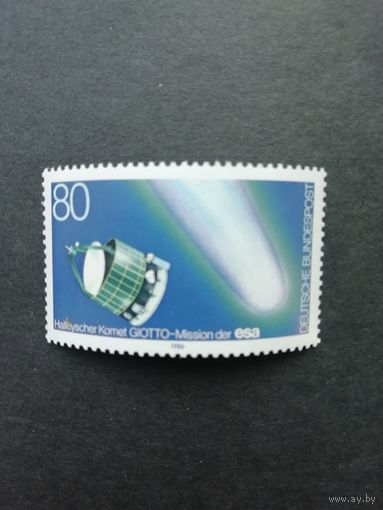 ФРГ 1986 Марка "Исследование кометы Галлея "Джотто" Миссия ESA" (чистая**) Mi.1273 каталог 2.40 евро