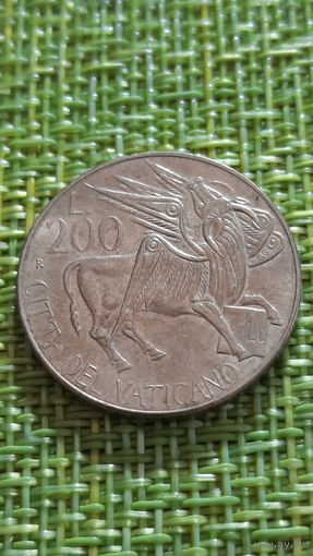 Ватикан 200 лир 1985 г