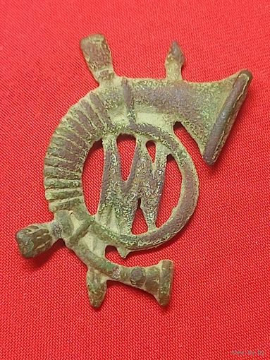 Кокарда старинная, должностной знак (не частый). Почта, связь. С рубля , без м.ц. См. др. мои лоты.