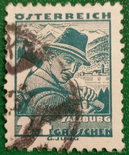 Австрия  1934. Национальные костюмы. Костюм из региона Зальцбург Понгау