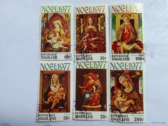 Марки    Религия. Того 1977 год   6  шт - 4,00 руб.