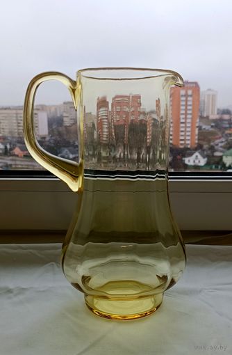 Цветное стекло, набор для сока. СССР