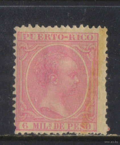Испания Колонии Пуэрто-Рико 1891 Надп #90*