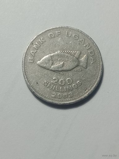 Уганда 200 шиллингов 2003 года .
