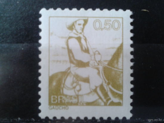 Бразилия 1976 Стандарт 0,50** всадник