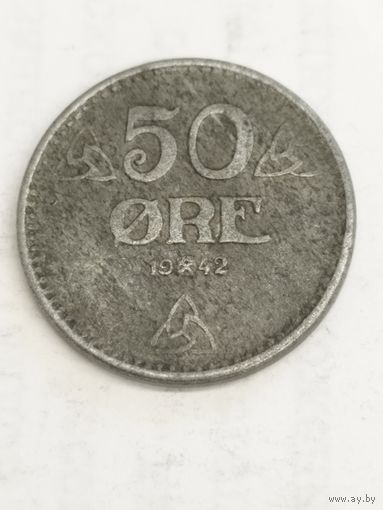 Норвегия 50 оре 1942