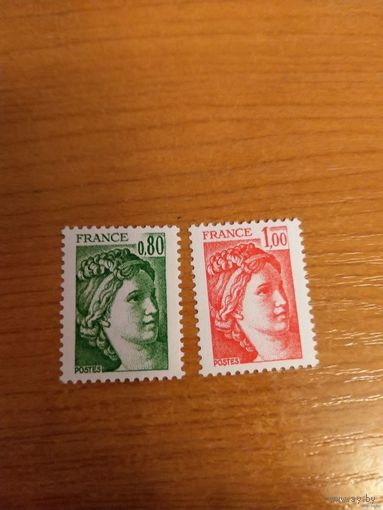 1977 Франция Сабина чистая полная серия MNH**(2-4)