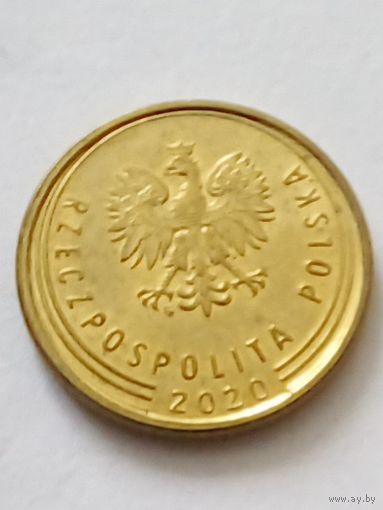 Польша 1 грош 2020 г.UNC.